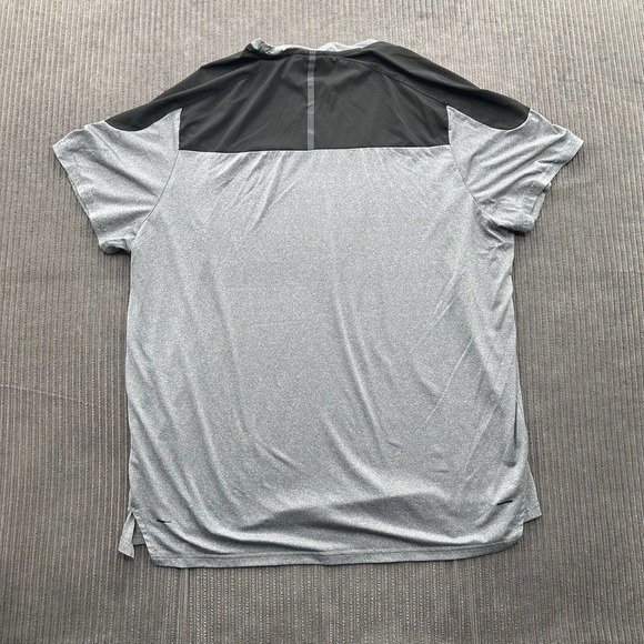 Spyder Men Activewear T Shirt XL X-Large Gray Black Moisture Wicking Gym Outdoor - Picture 2 of 10